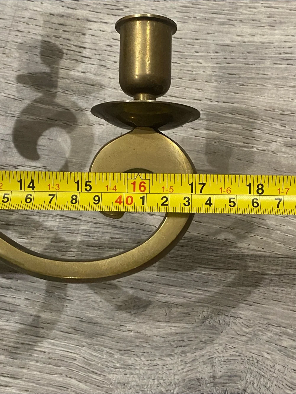 VTG Solid Brass Fleur De Lis 4-Arm Wall Sconce Candelabra